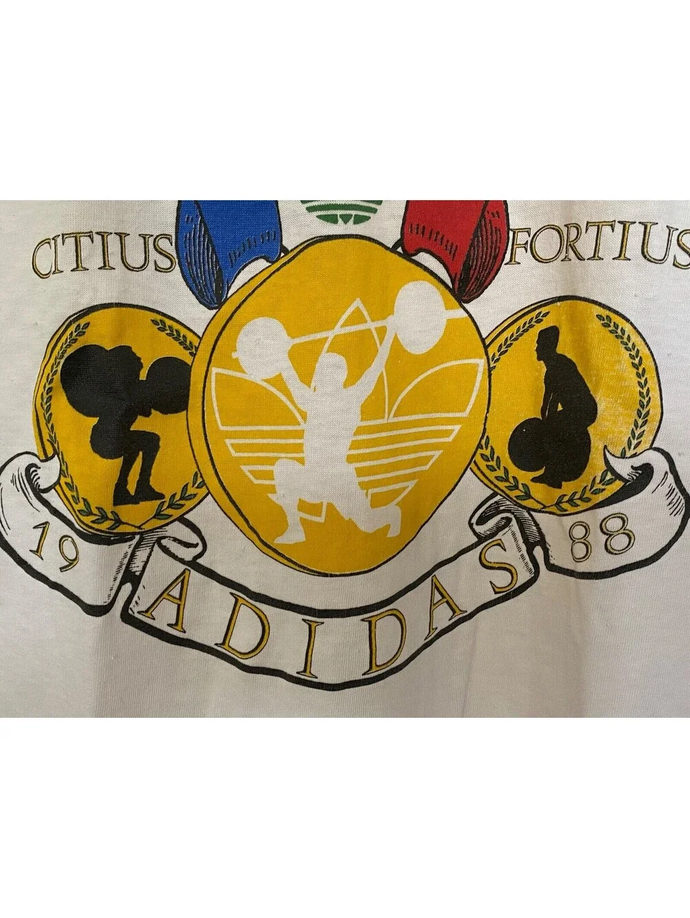 Adidas Vintage Olympics T Shirt 1988 Summer Games Seoul M USA Single Stitch